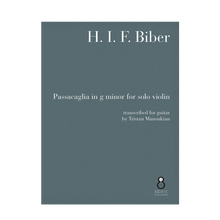 Load image into Gallery viewer, Biber - Passacaglia in g minor
