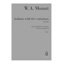 Load image into Gallery viewer, Mozart - Andante with five variations KV. 501 transcribed for two guitars