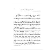 Load image into Gallery viewer, Mozart - Sonata in D major KV. 381 arr. two guitars SCORE (DOWNLOAD)