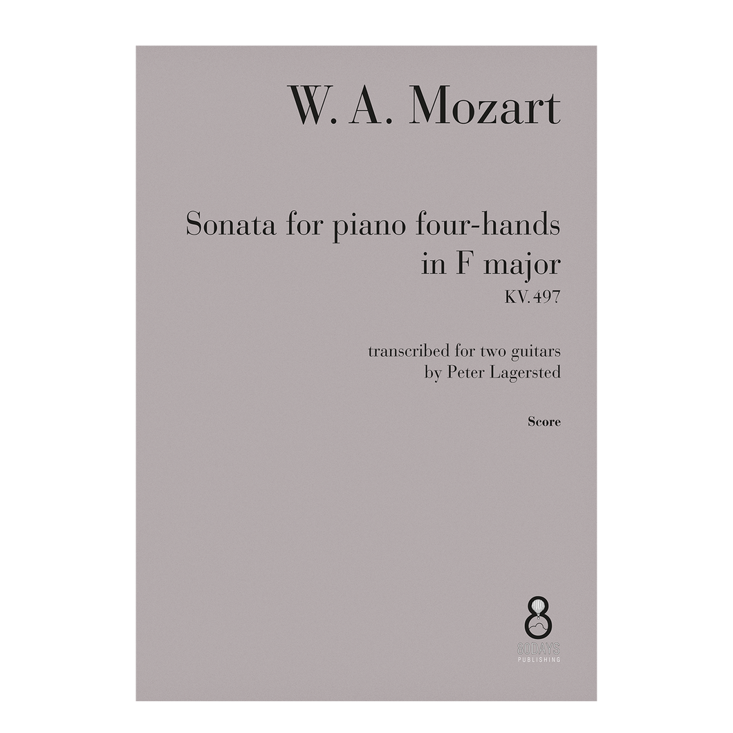 W.A. Mozart - Sonata for piano four-hands in F major KV. 497 trans. guitar duo SCORE DOWNLOAD