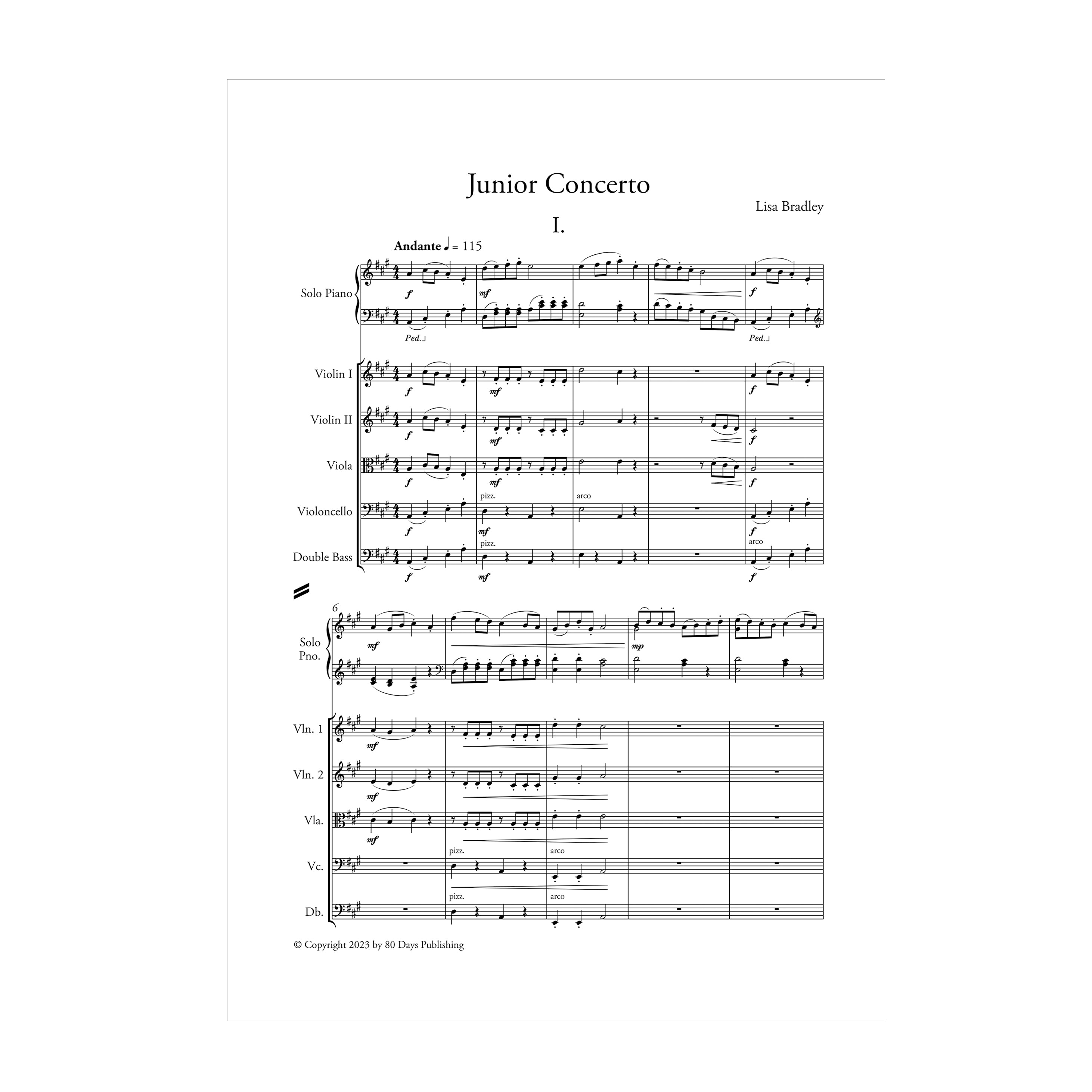 Lisa Bradley - Junior Concerto Conductors Score DOWNLOAD