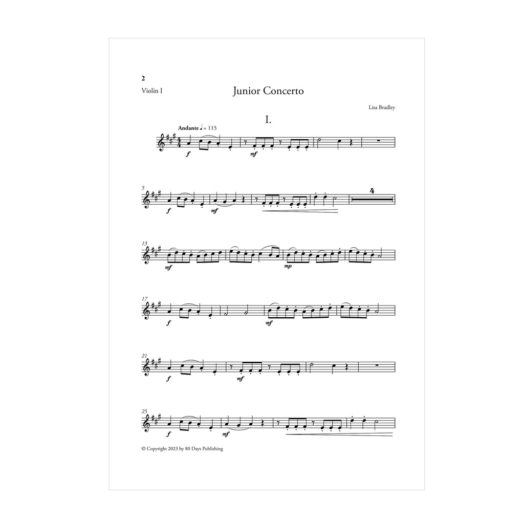 Lisa Bradley - Junior Concerto String Parts DOWNLOAD
