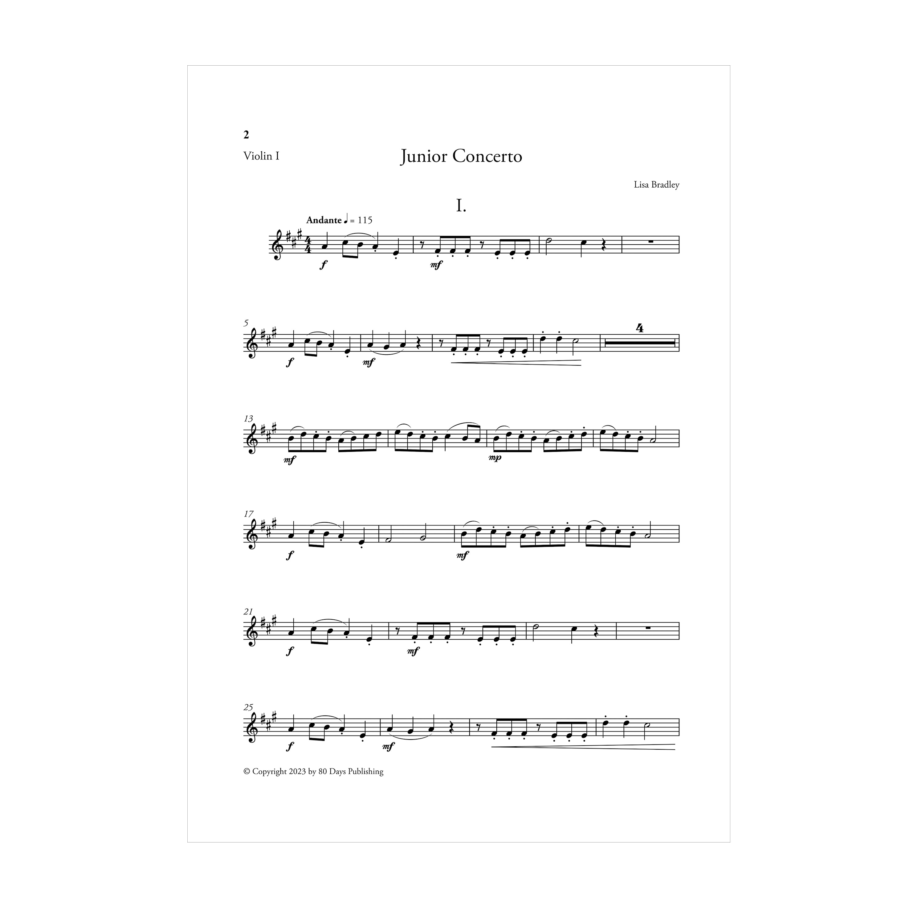 Lisa Bradley - Junior Concerto String Parts DOWNLOAD