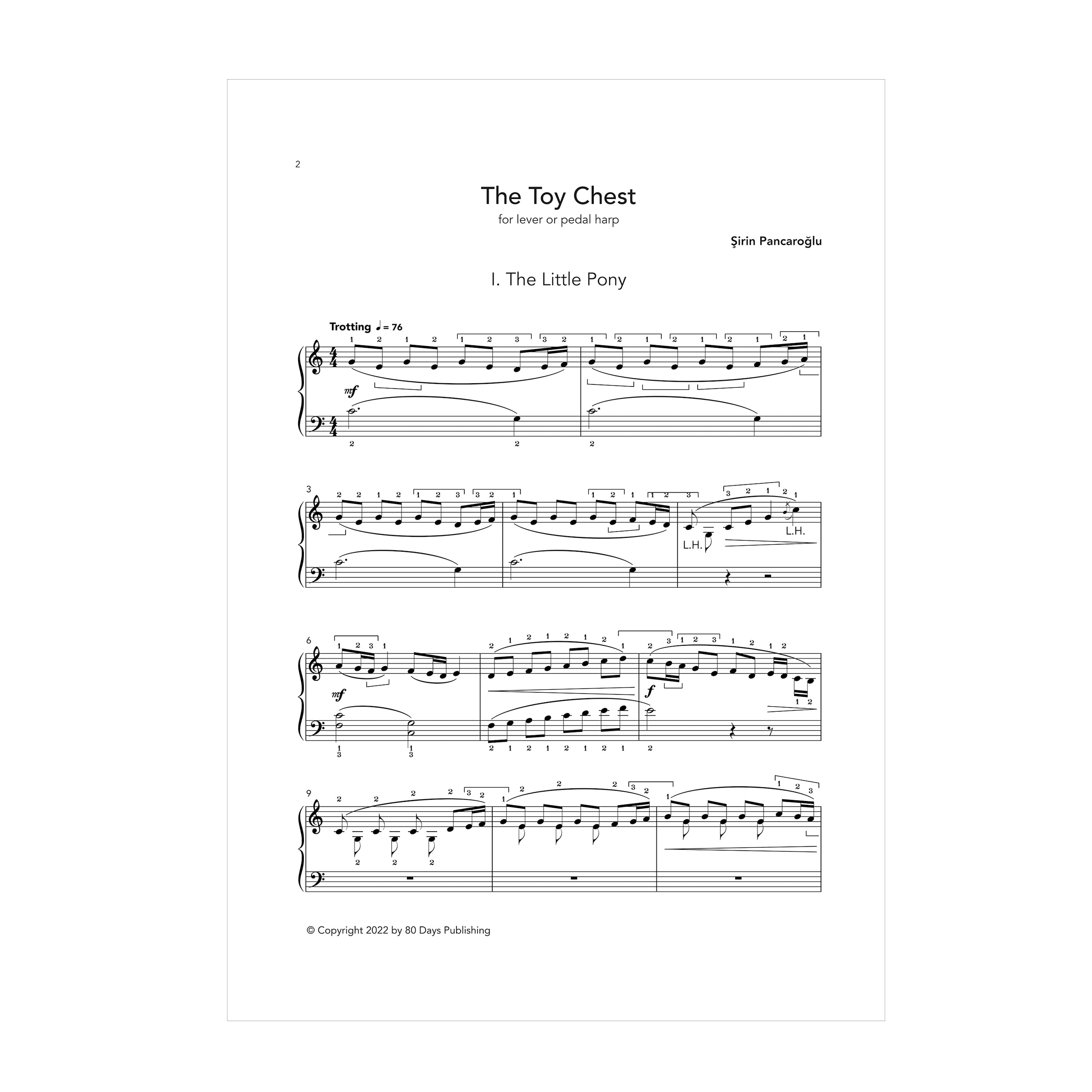 The Toy Chest for lever or pedal harp - Şirin Pancaroğlu DOWNLOAD