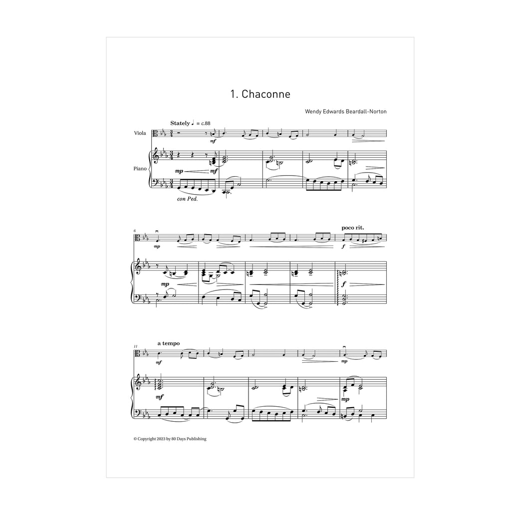 Wendy Edwards Beardall-Norton - So Here We Are Again for viola and piano