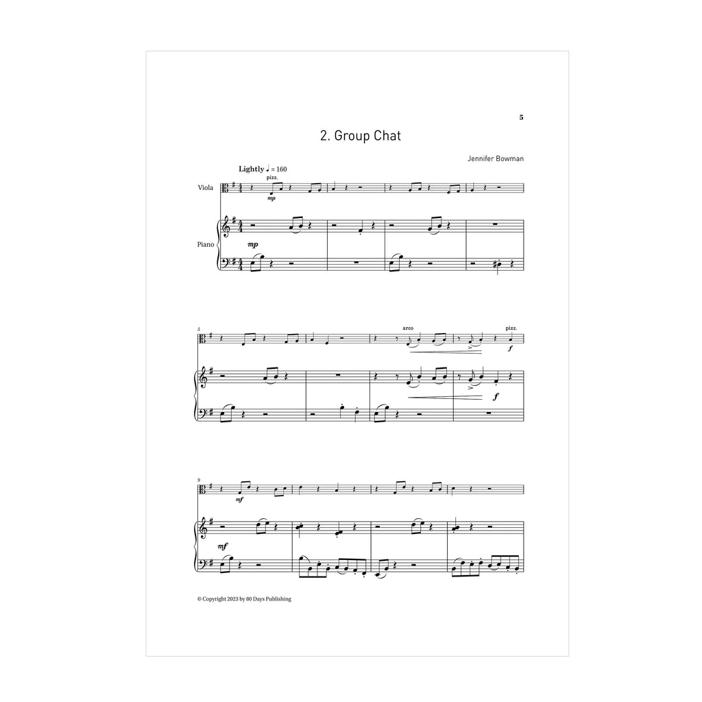 Jennifer Bowman - Modern Mosaics for viola and piano