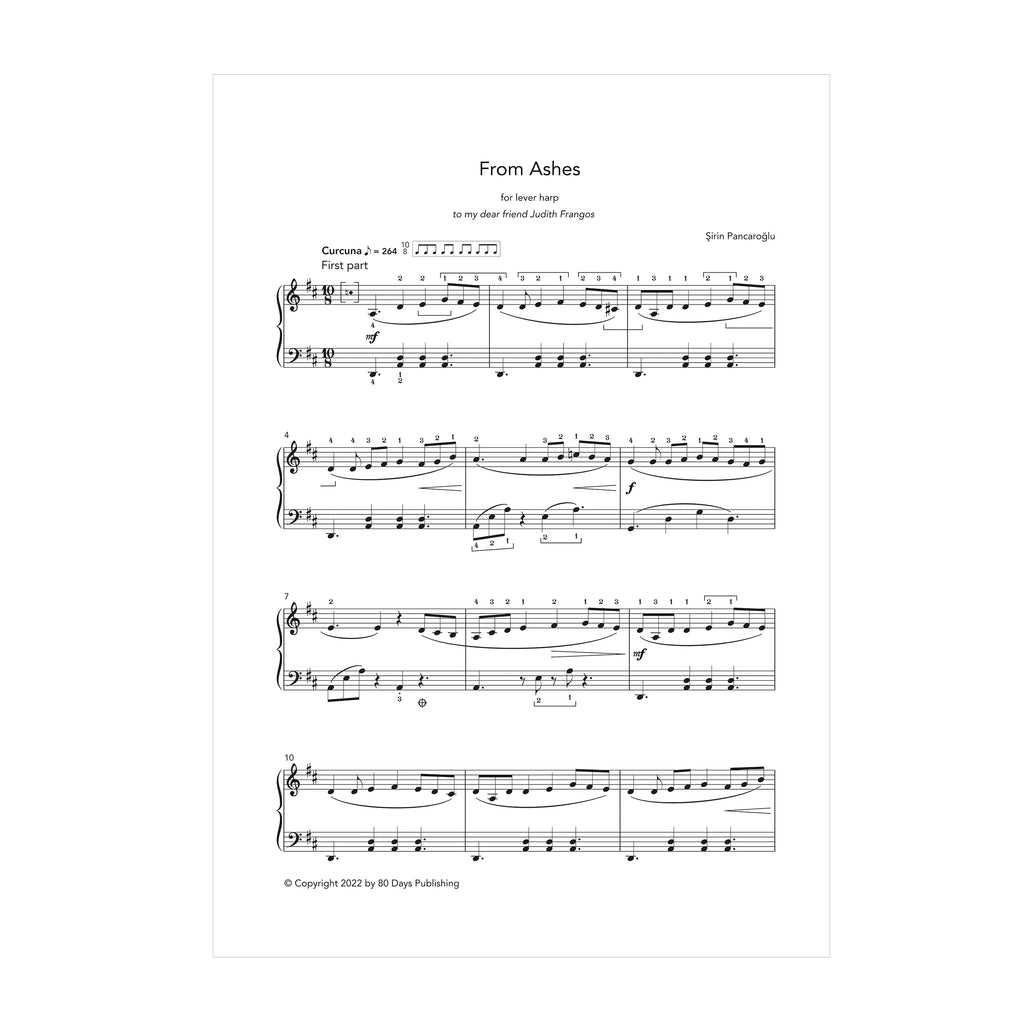 From Ashes for lever harp - Şirin Pancaroğlu