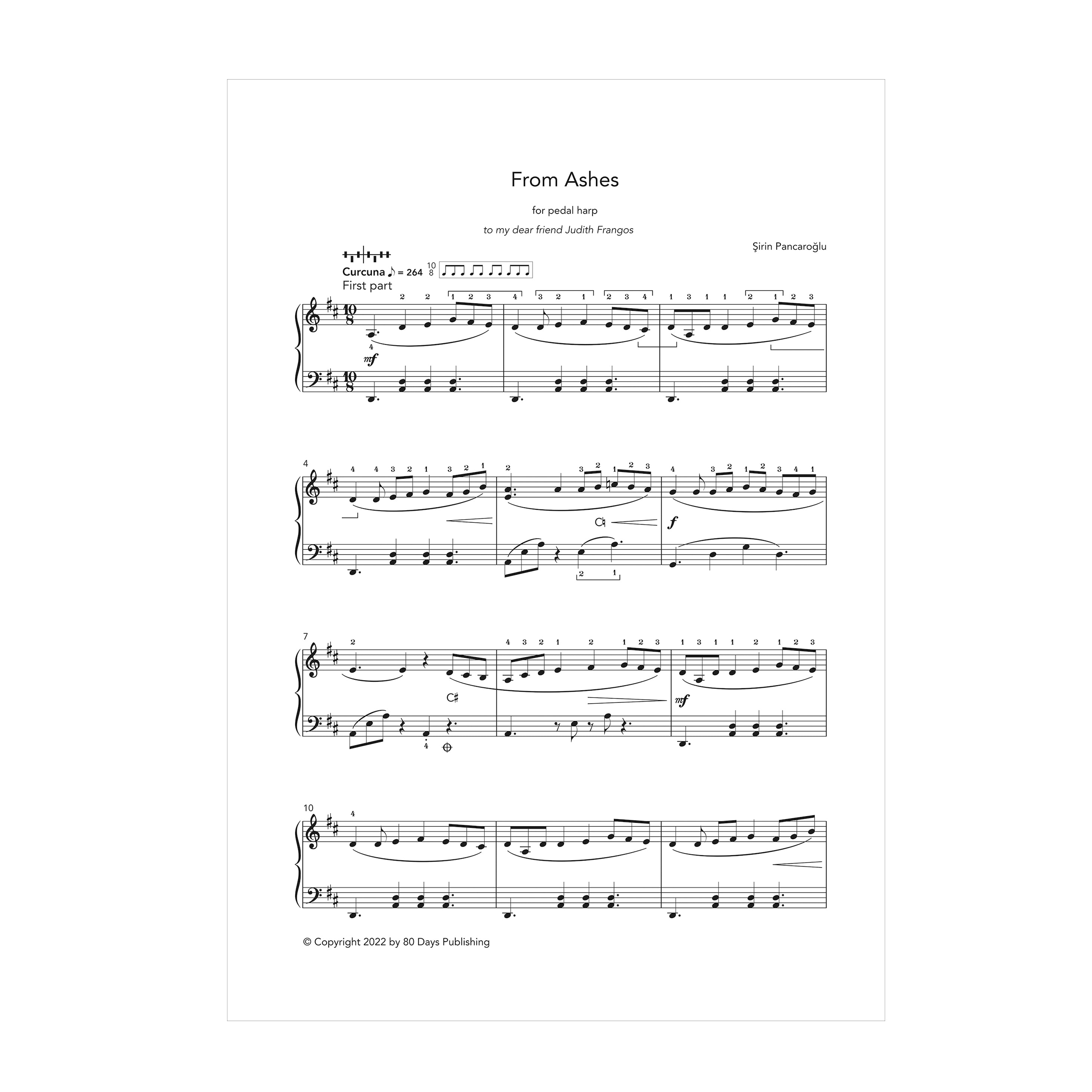 From Ashes for pedal harp - Şirin Pancaroğlu DOWNLOAD