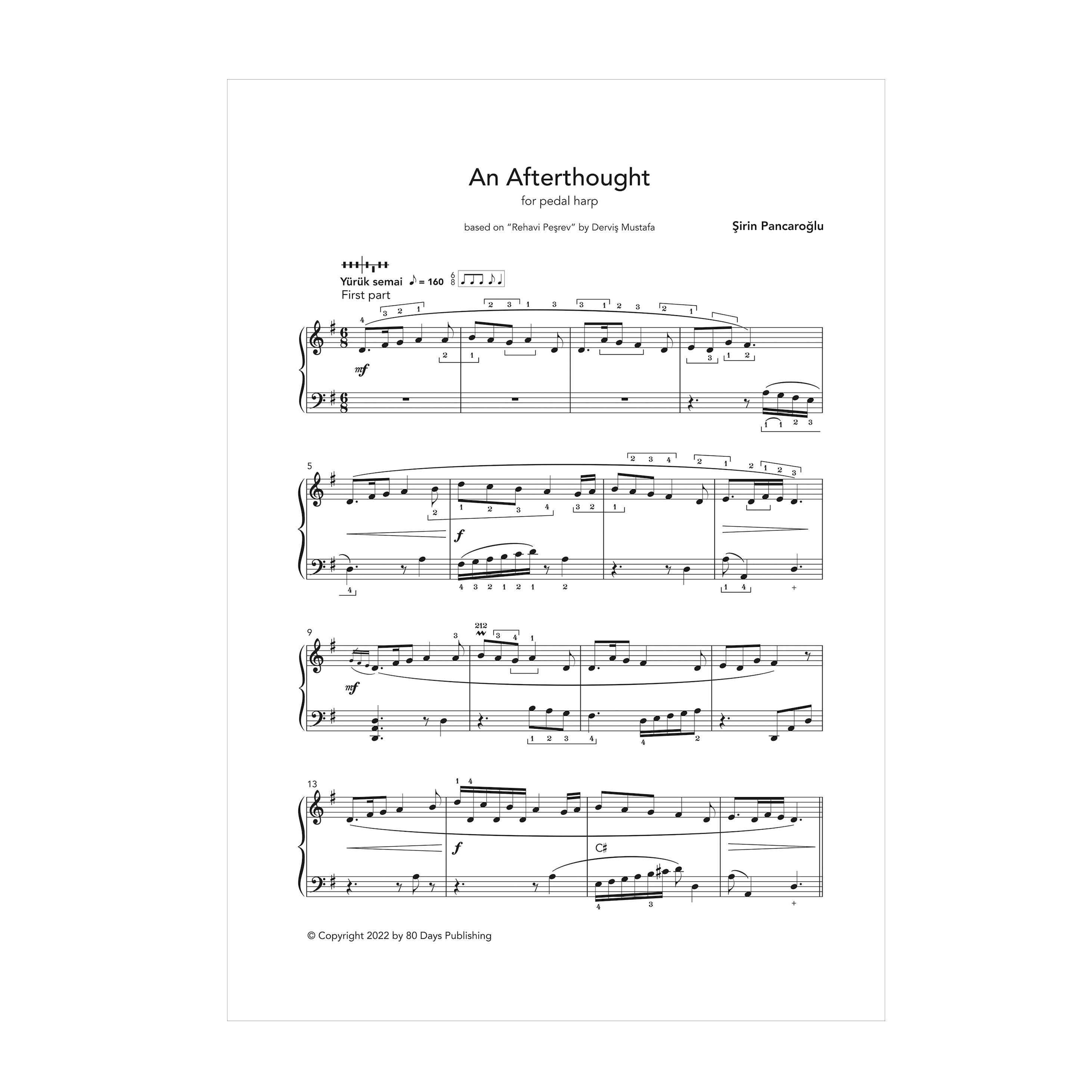 An Afterthought for pedal harp - Sirin Pancaroglu DOWNLOAD