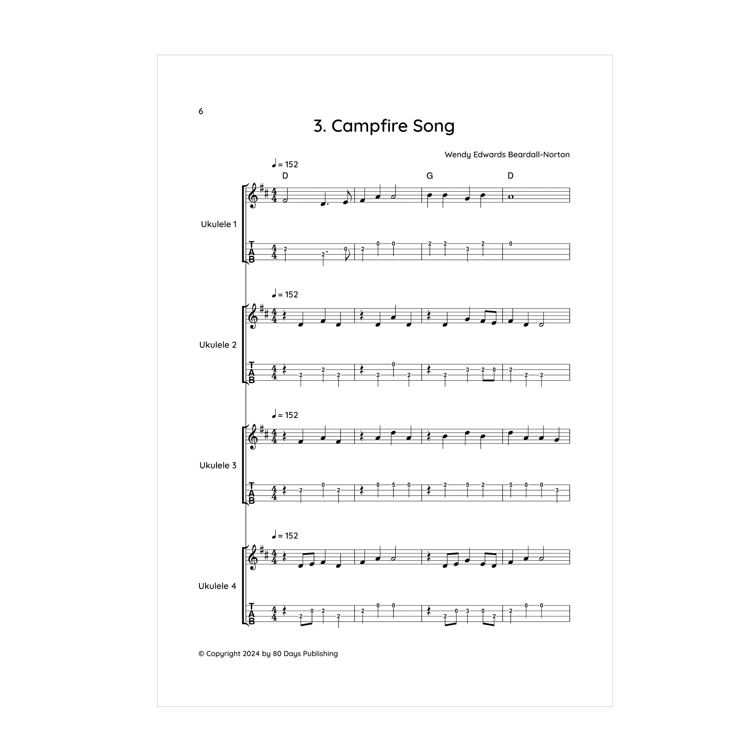 Wendy Edwards Beardall-Norton - My Uke and Me: Beginner Tunes for Ukulele Ensemble