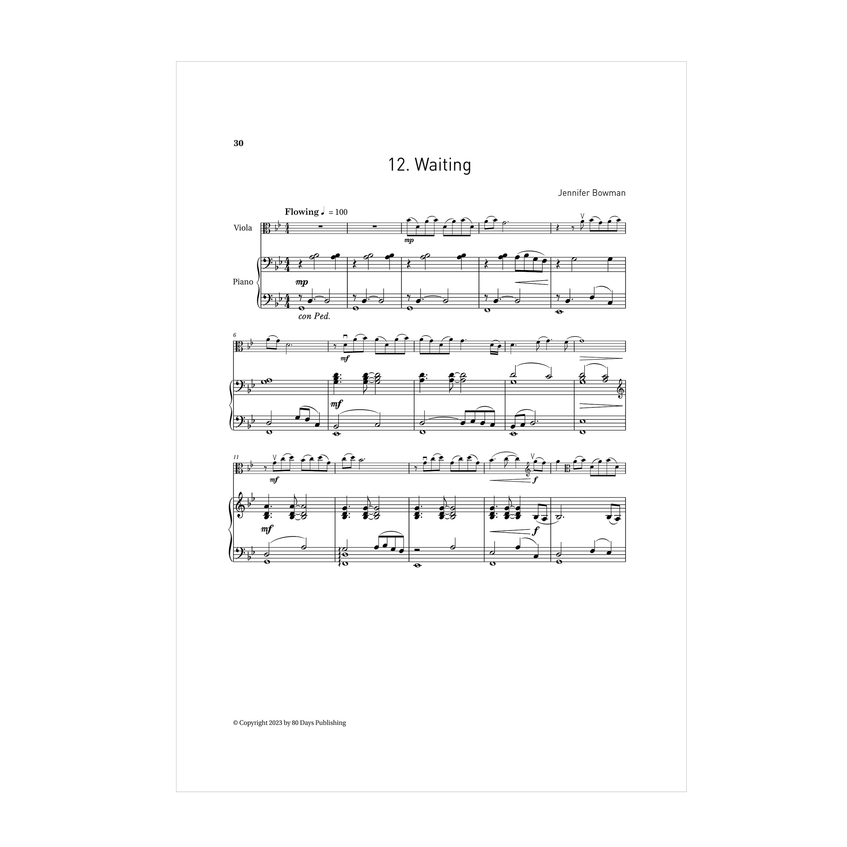 Jennifer Bowman - Modern Mosaics for viola and piano