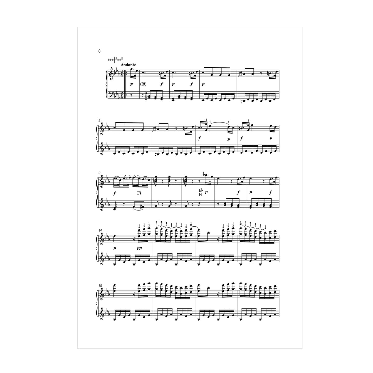 Jane Austen (attrib.) - Sonata in Eflat edited for harp by Elisabeth Plank DOWNLOAD