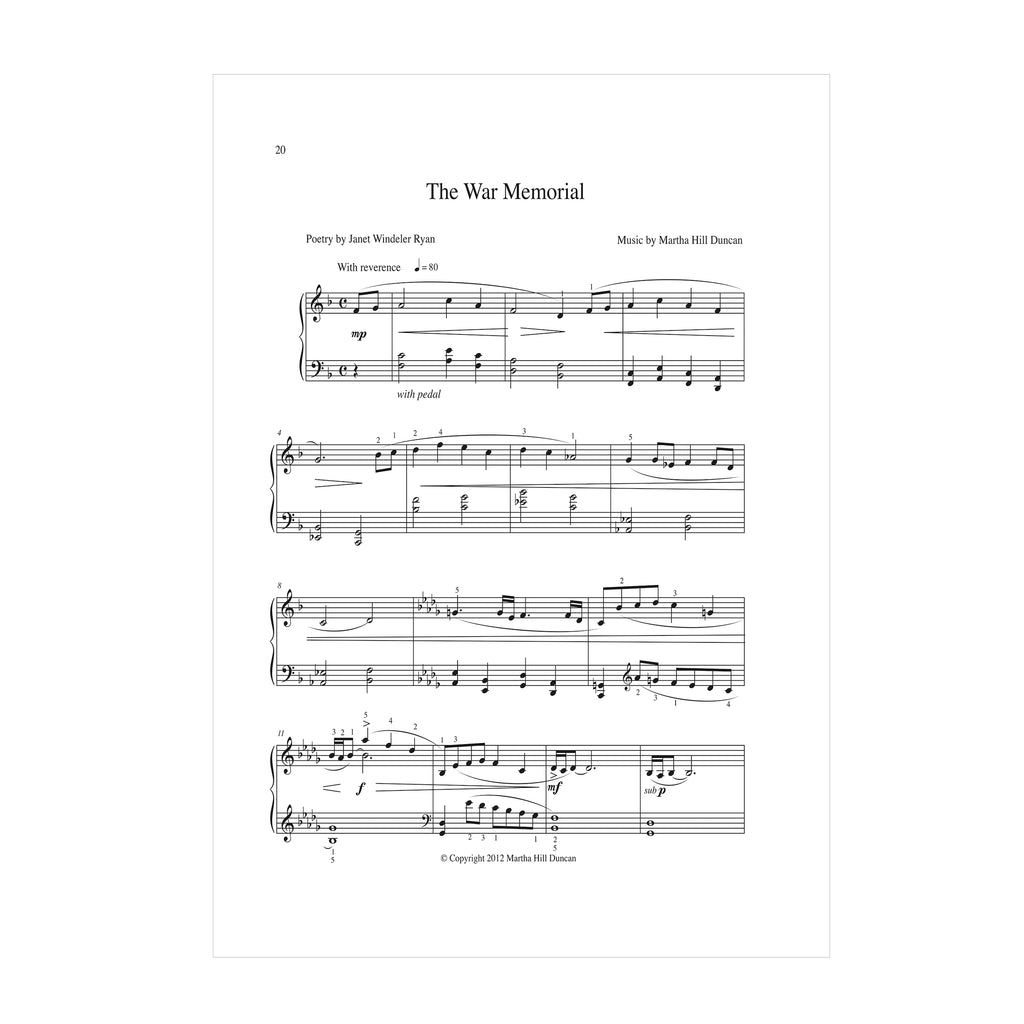 Martha Duncan Hill - How Will The Rain Fall? Four songs of reflection for Medium/High Voice