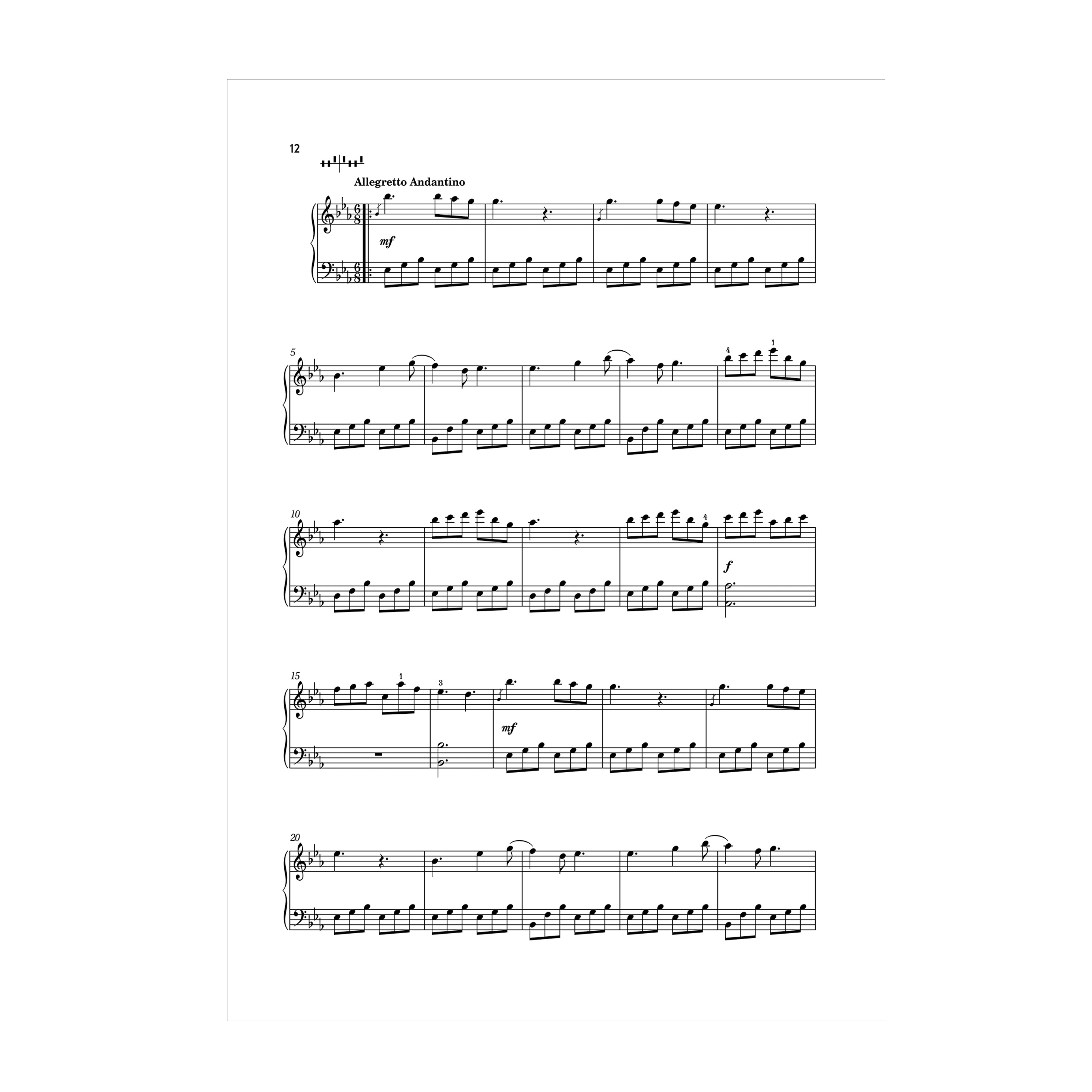 Jane Austen (attrib.) - Sonata in Eflat edited for harp by Elisabeth Plank