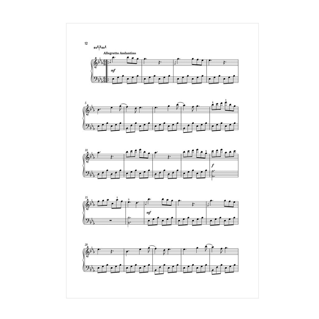 Jane Austen (attrib.) - Sonata in Eflat edited for harp by Elisabeth Plank DOWNLOAD