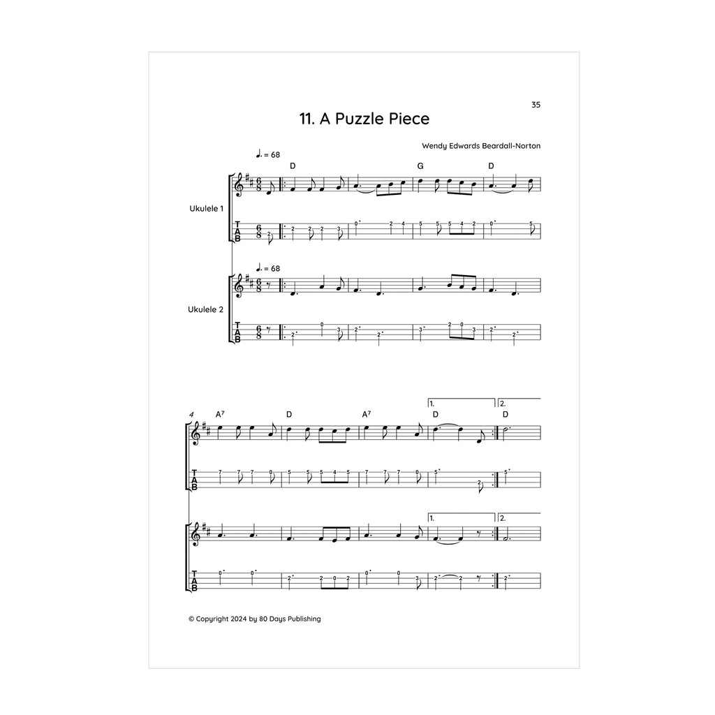 Wendy Edwards Beardall-Norton - My Uke and Me: Beginner Tunes for Ukulele Ensemble
