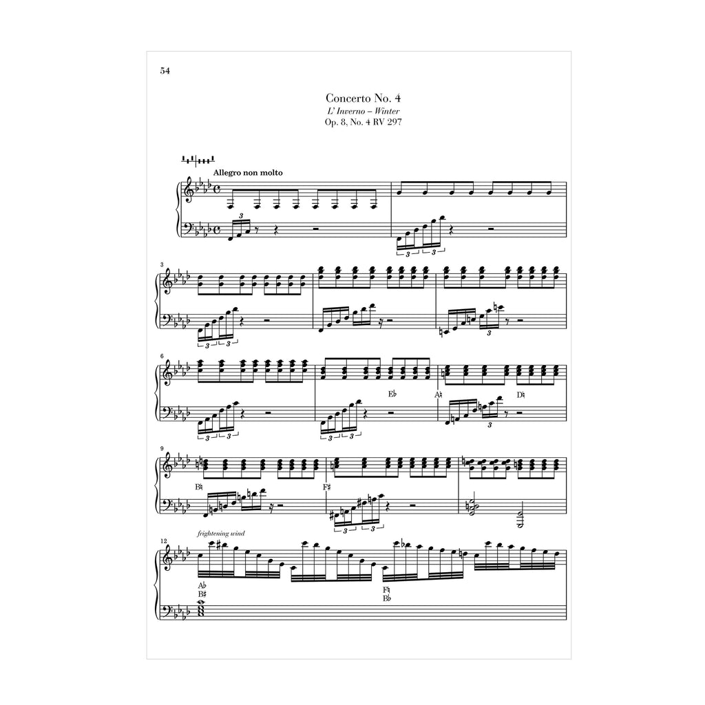 Vivaldi - Winter from The Four Seasons arranged for harp by Keziah Thomas DOWNLOAD