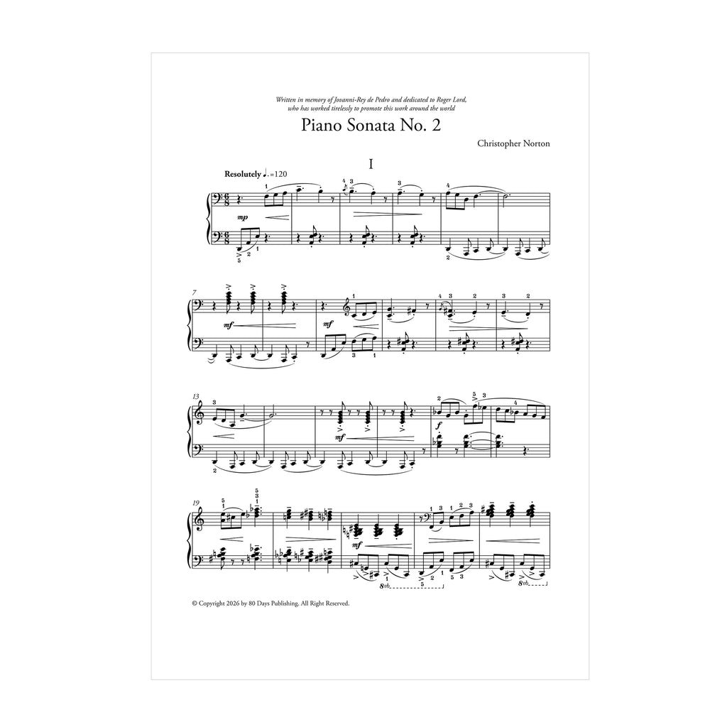 Christopher Norton - Jazz Piano Sonata No. 2