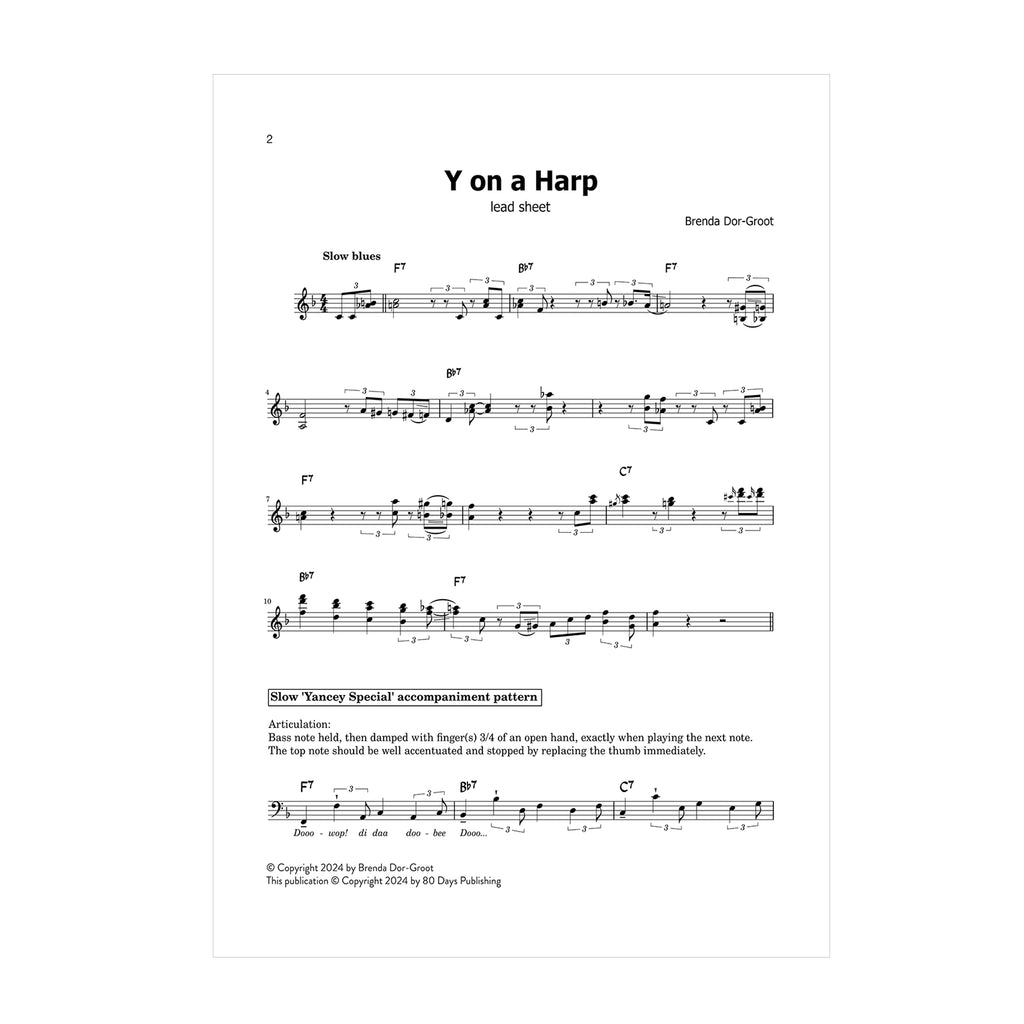 Brenda Dor-Groot - Blues Tunes for pedal harp DOWNLOAD
