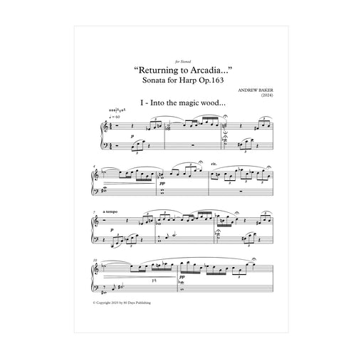 Andrew Baker - Returning to Arcadia: sonata for harp Op. 163