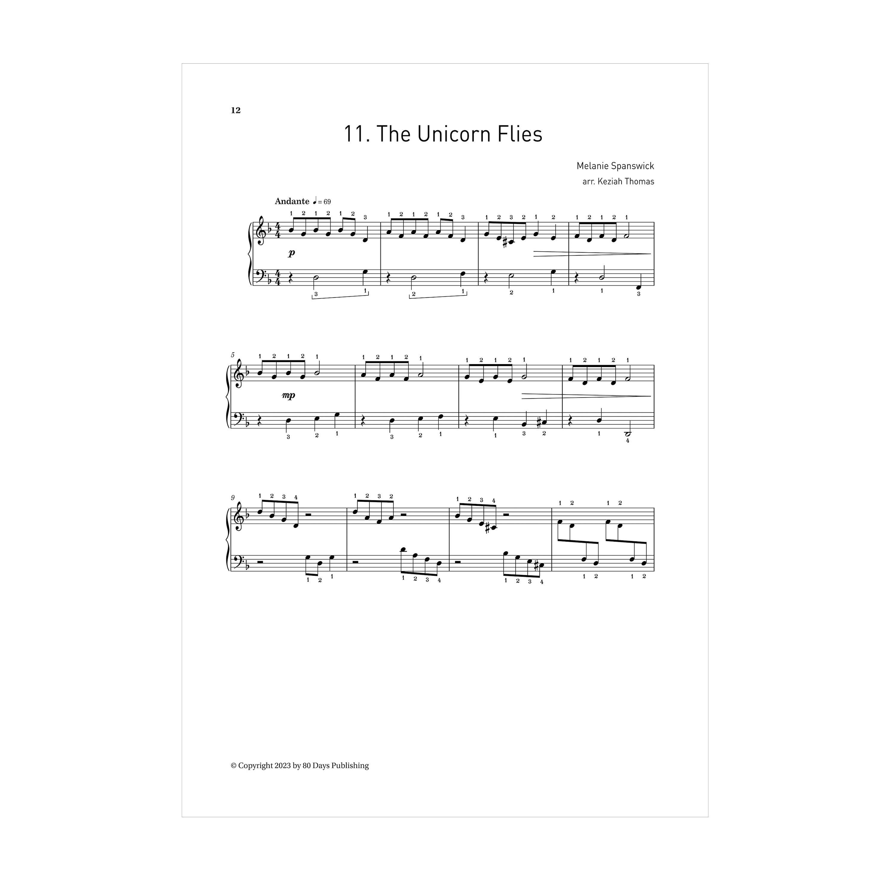 Melanie Spanswick - Lucky Charms: 12 imaginative pieces for harp with no lever or pedal changes