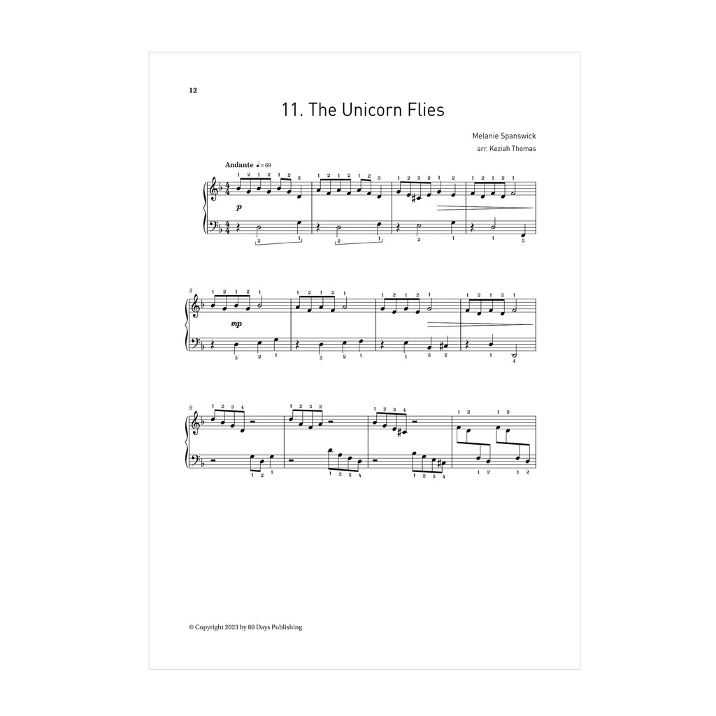 Melanie Spanswick - Lucky Charms: 12 imaginative pieces for harp with no lever or pedal changes
