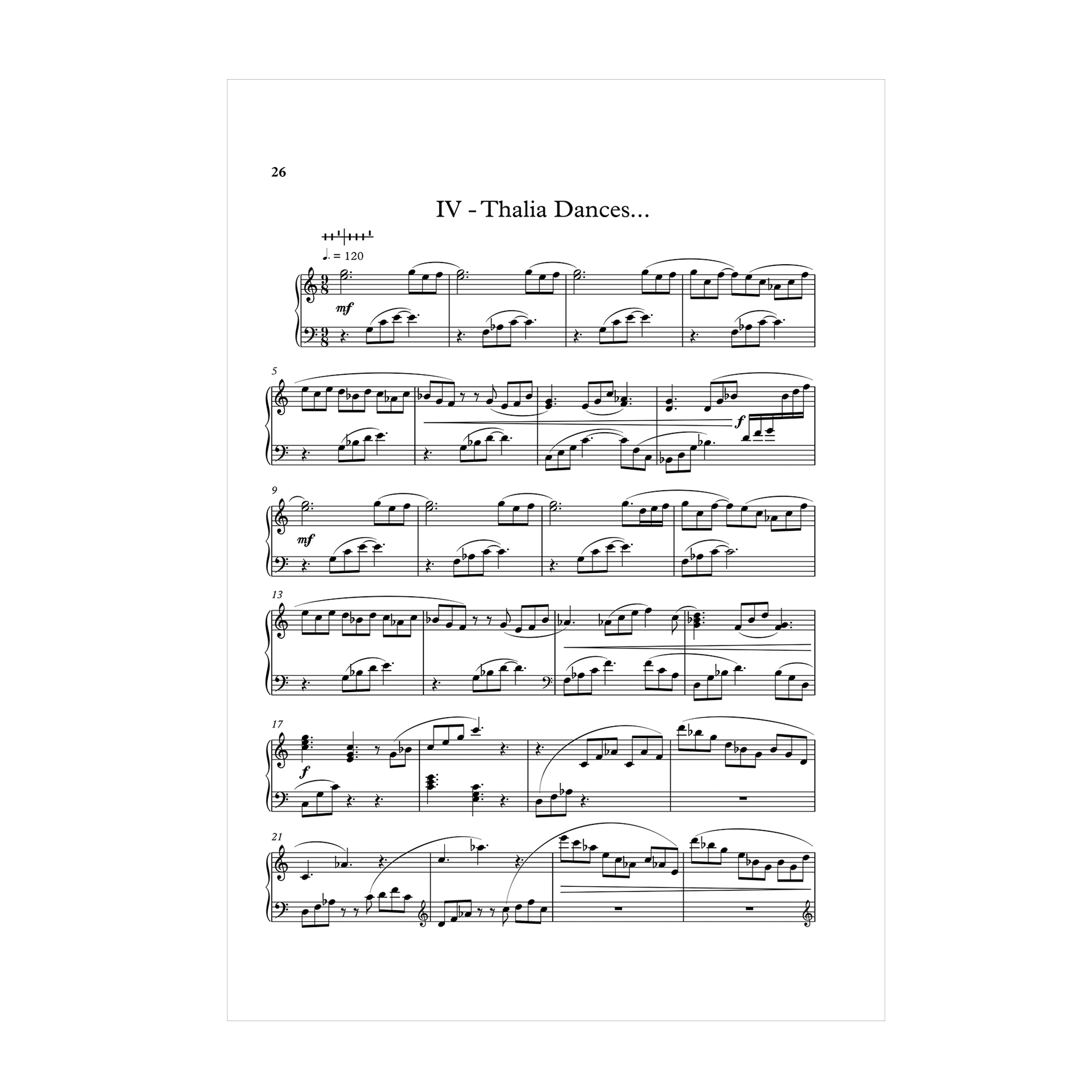 Andrew Baker - Returning to Arcadia: sonata for harp Op. 163