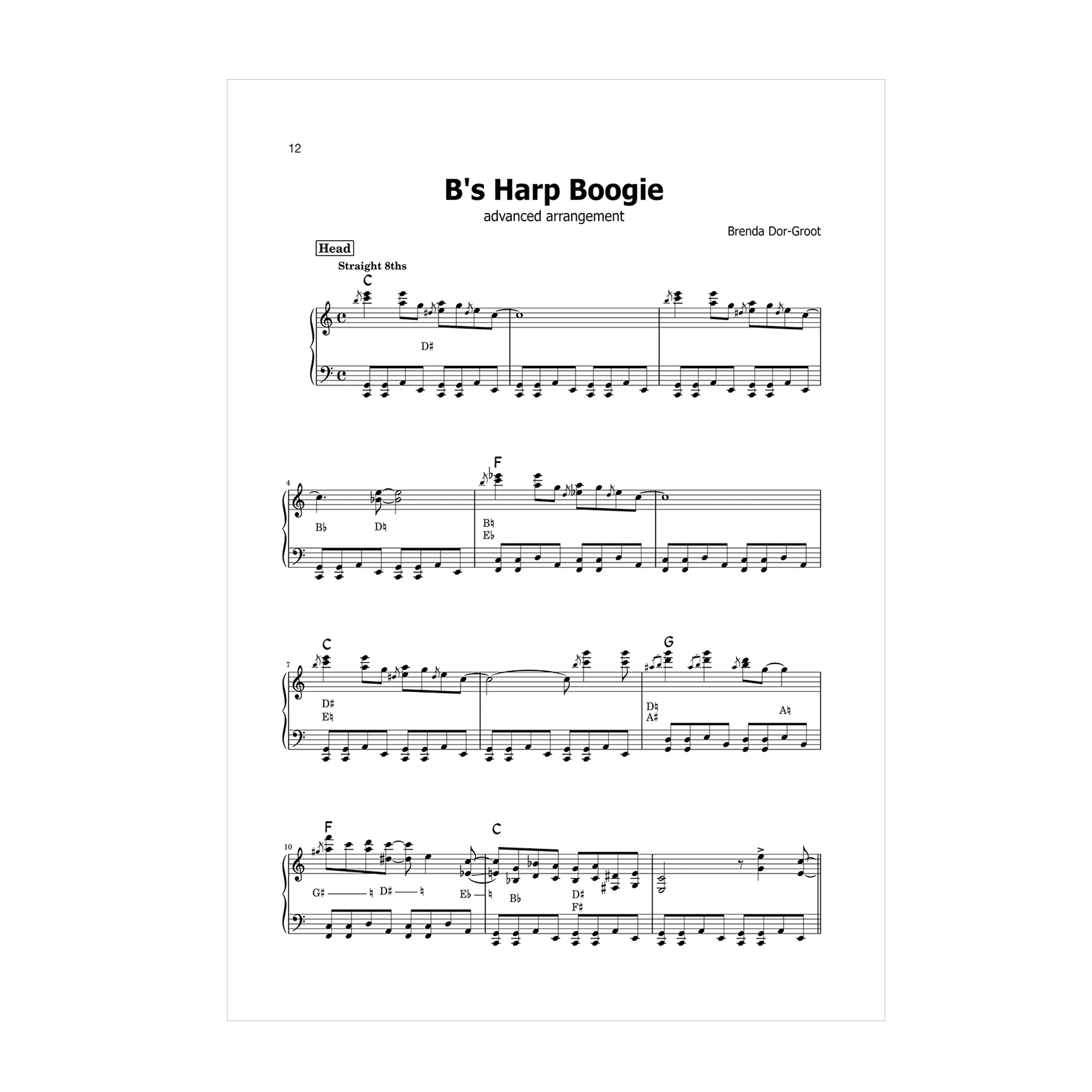 Brenda Dor-Groot - Blues Tunes for pedal harp DOWNLOAD