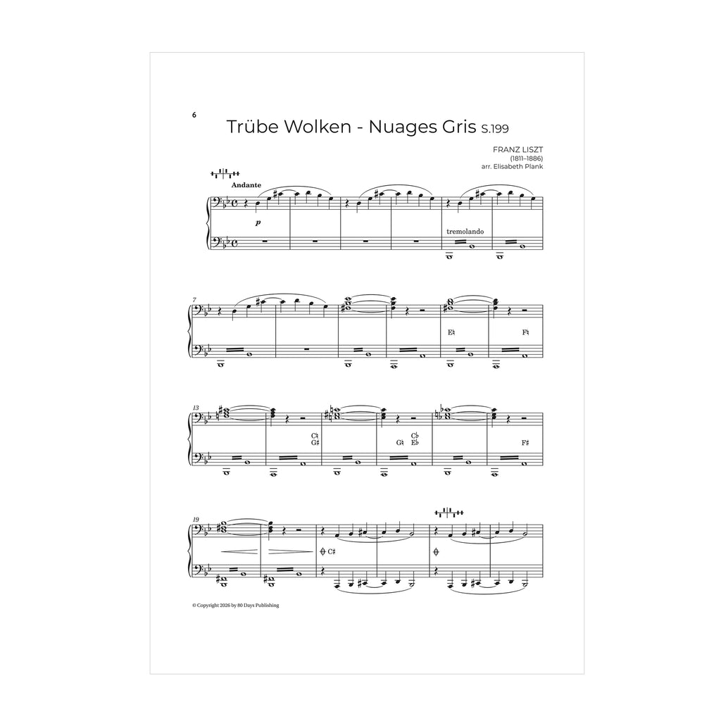 Franz Liszt - a selection of pieces arr. for harp Elisabeth Plank
