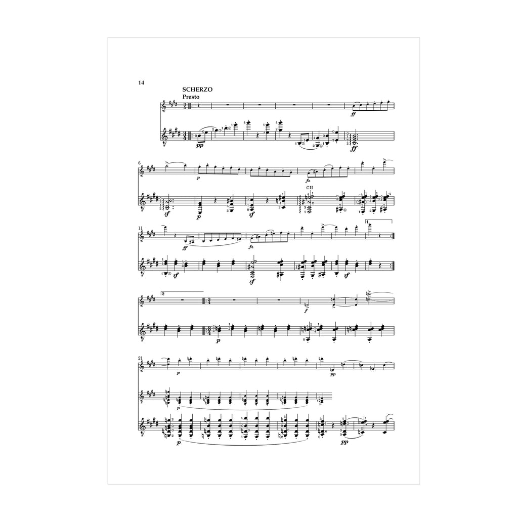 Franz Schubert - Sonata for Violin and Piano Op. 162 transcribed for Violin and Guitar SCORE DOWNLOAD