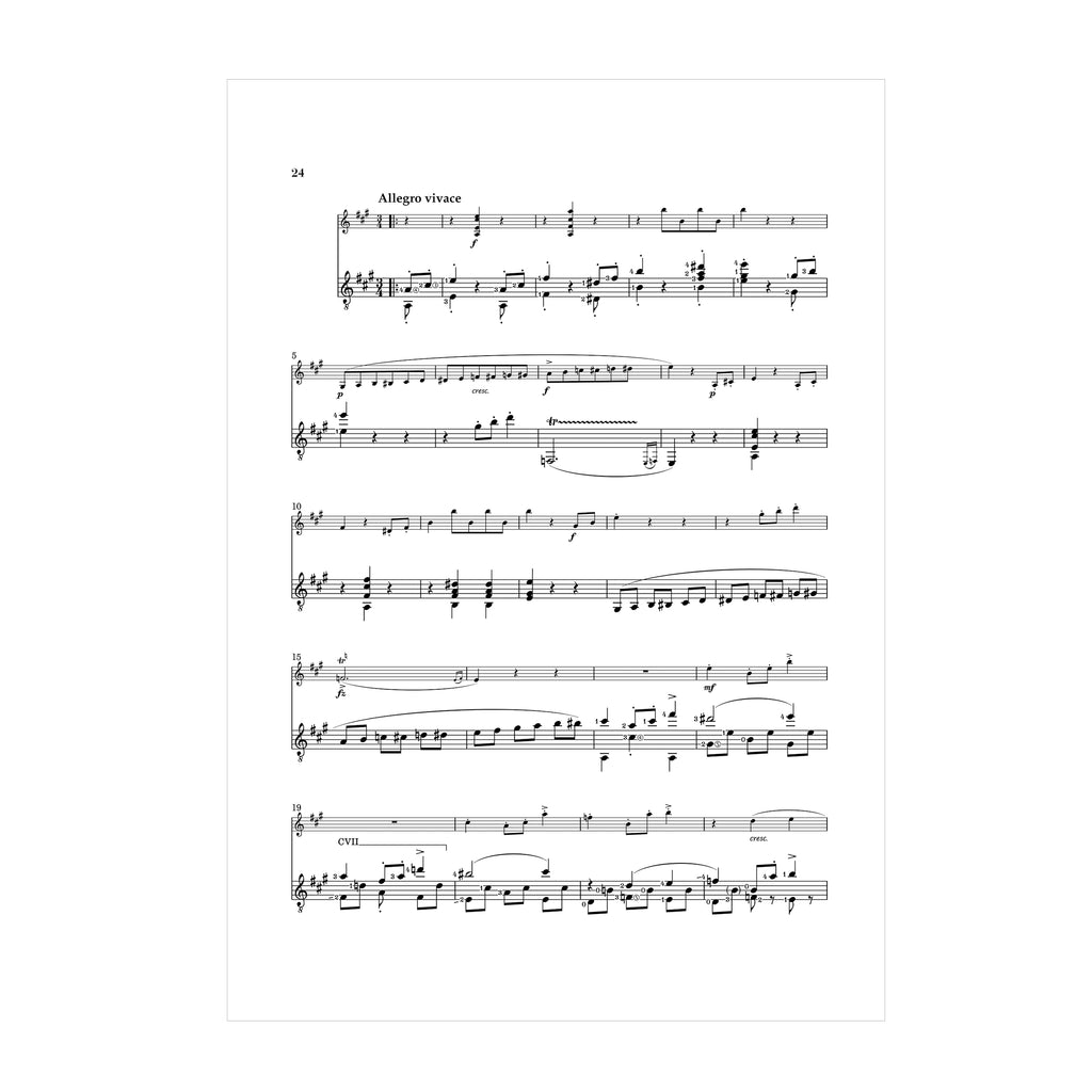 Franz Schubert - Sonata for Violin and Piano Op. 162 transcribed for Violin and Guitar SCORE DOWNLOAD