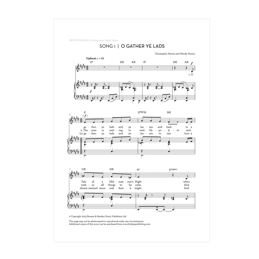 A Midsummer Night's Dream PERFORMANCE PACKAGE DOWNLOAD