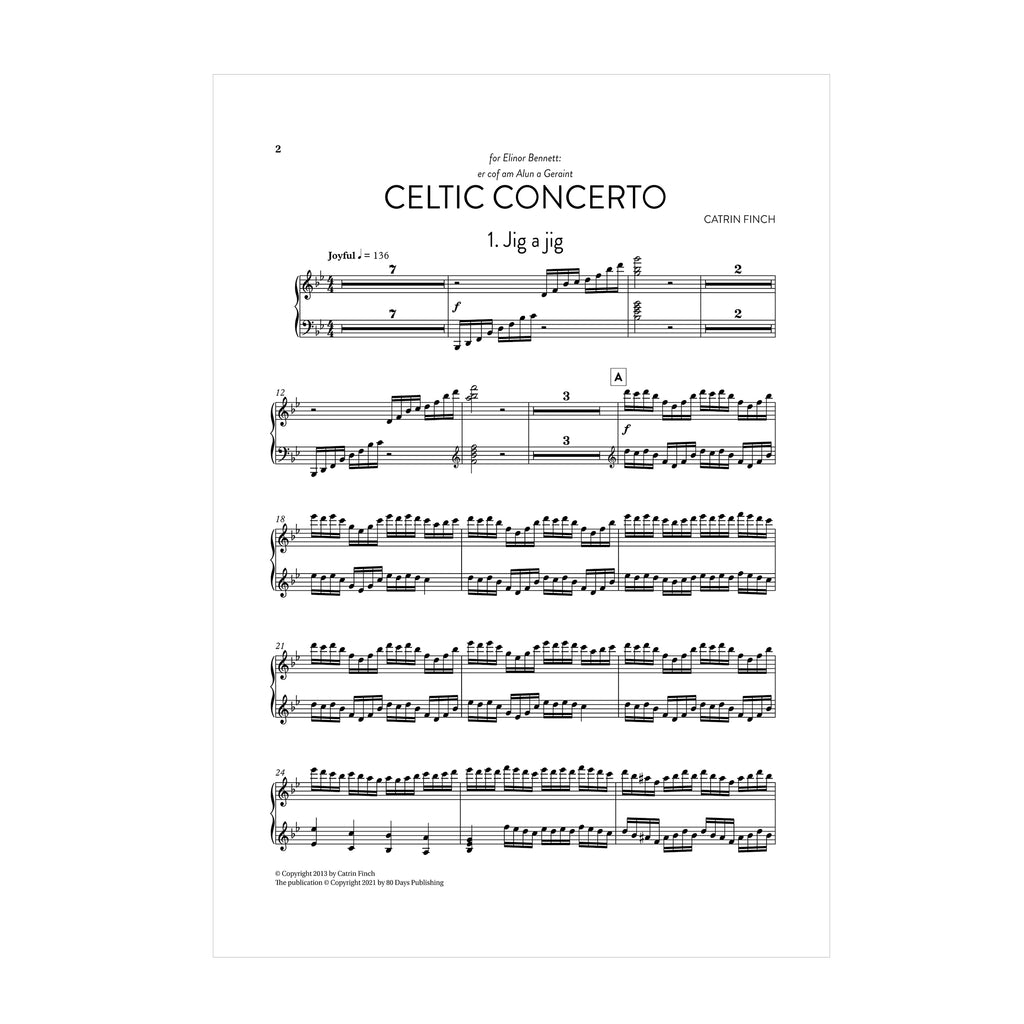 Catrin Finch - Celtic Concerto Solo Harp Part