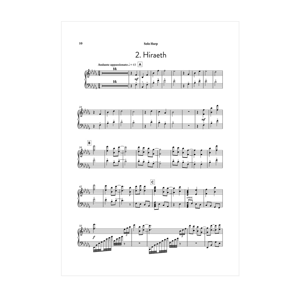 Catrin Finch - Celtic Concerto Solo Harp Part