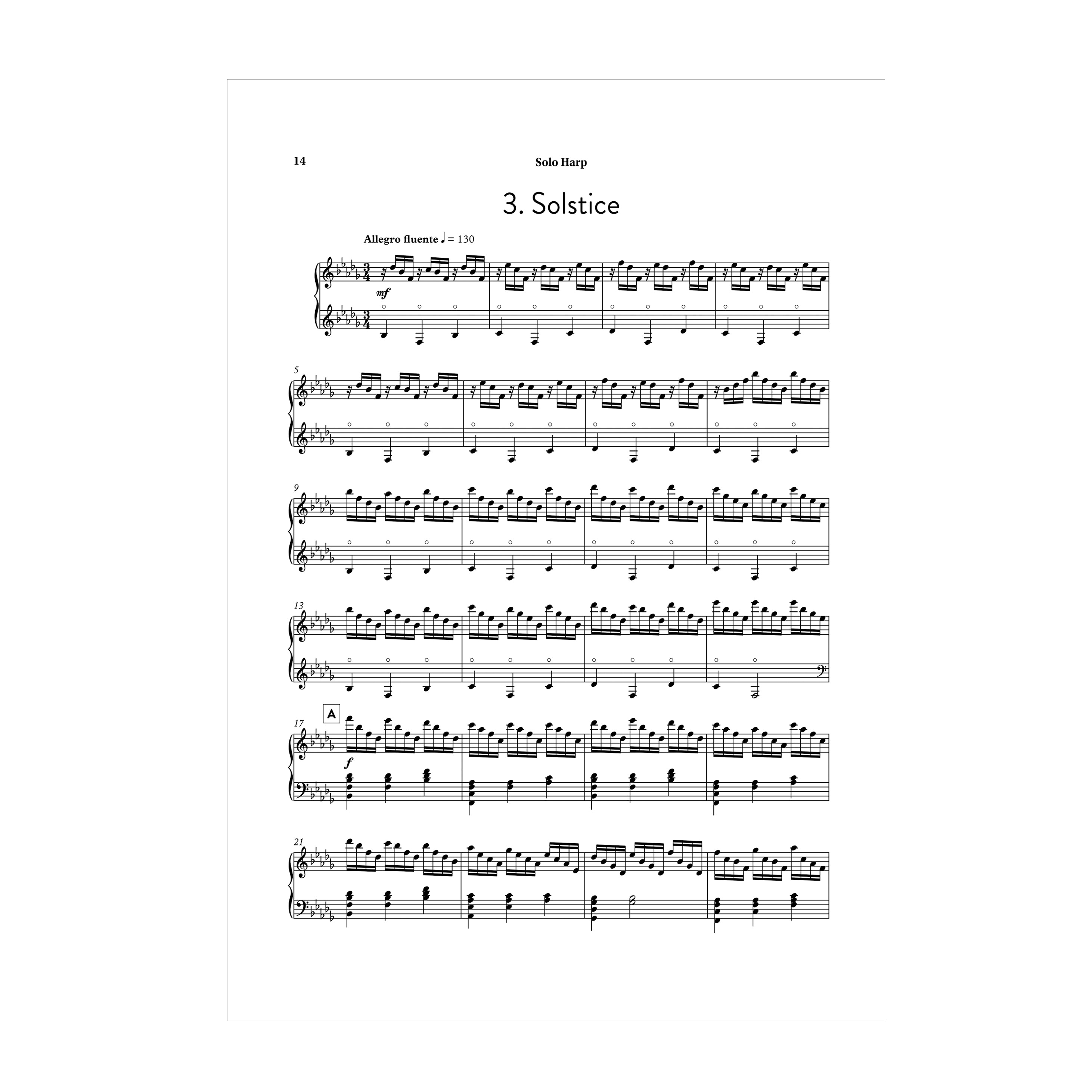 Catrin Finch - Celtic Concerto Solo Harp Part