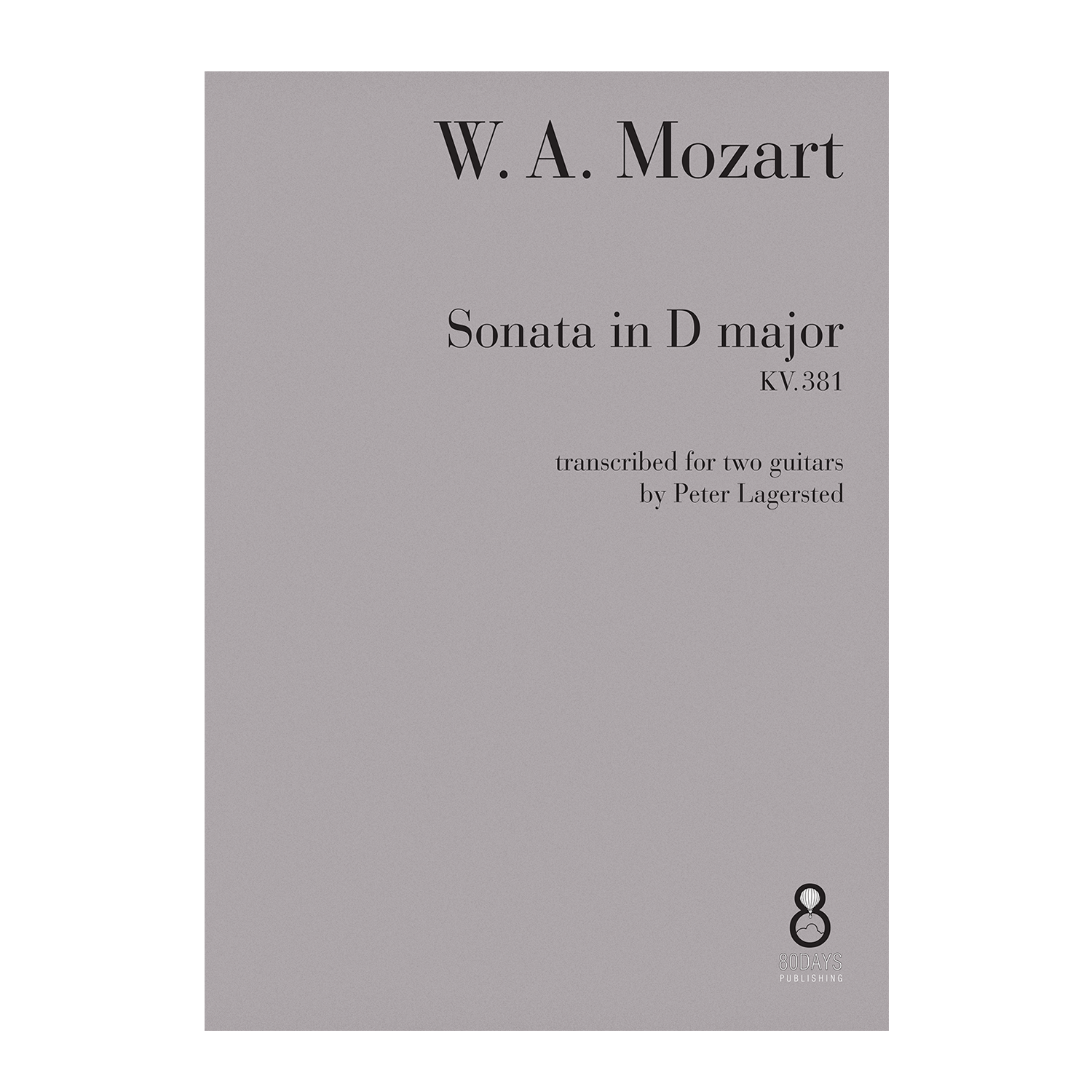 Mozart - Sonata in D major KV. 381 arr. two guitars