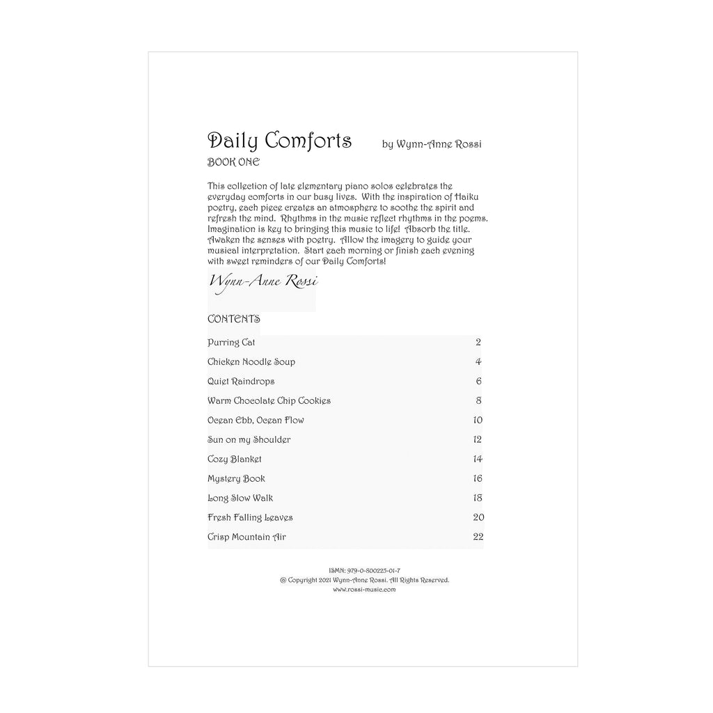 Wynn-Anne Rossi - Daily Comforts Book 1