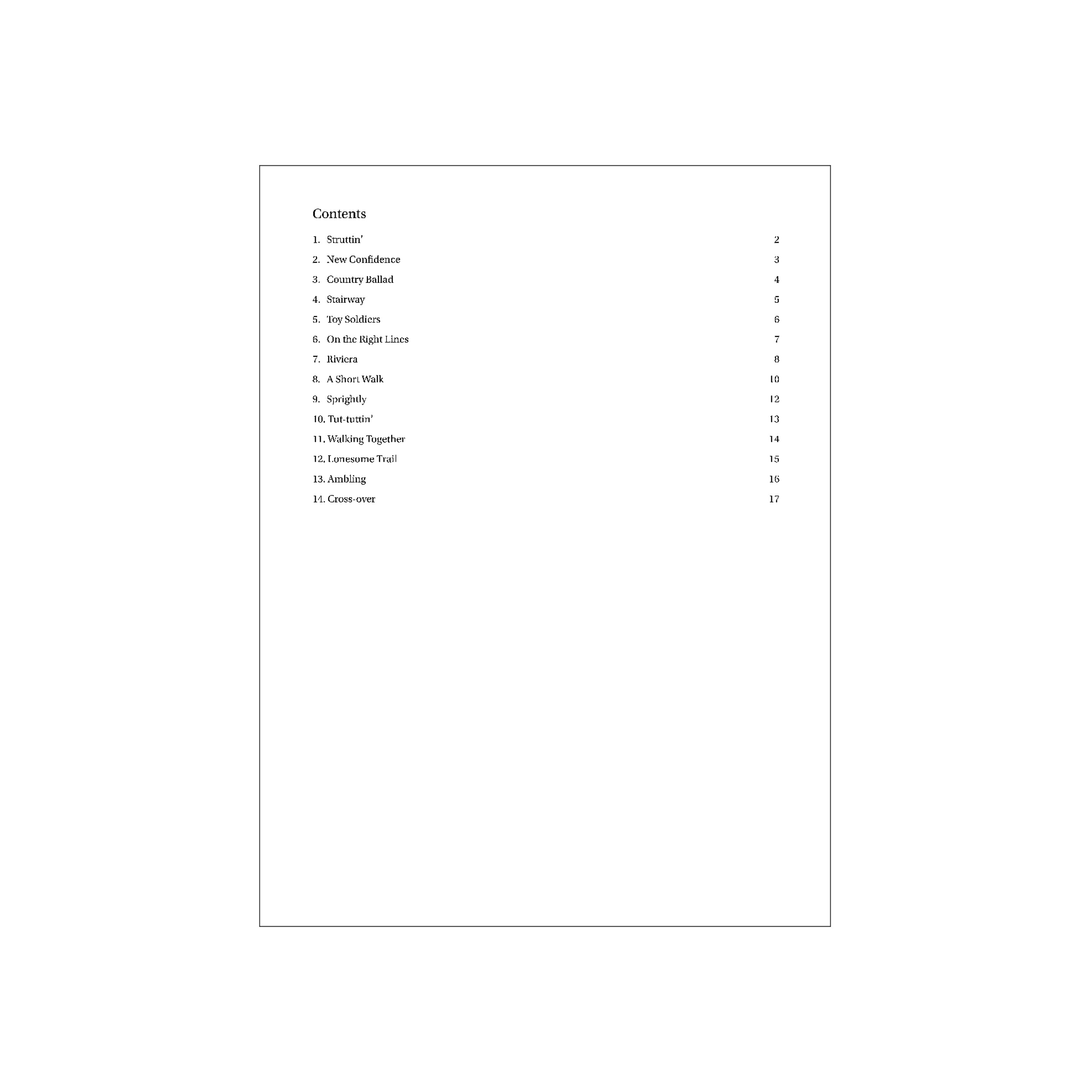Christopher Norton - a selection from the microjazz collection 1 arr. for harp