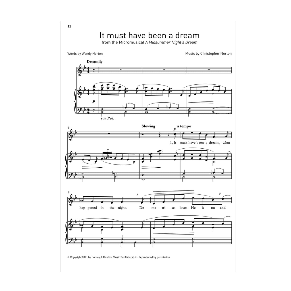 Selected songs from Christopher Norton's Micromusicals Book 4 High Voice