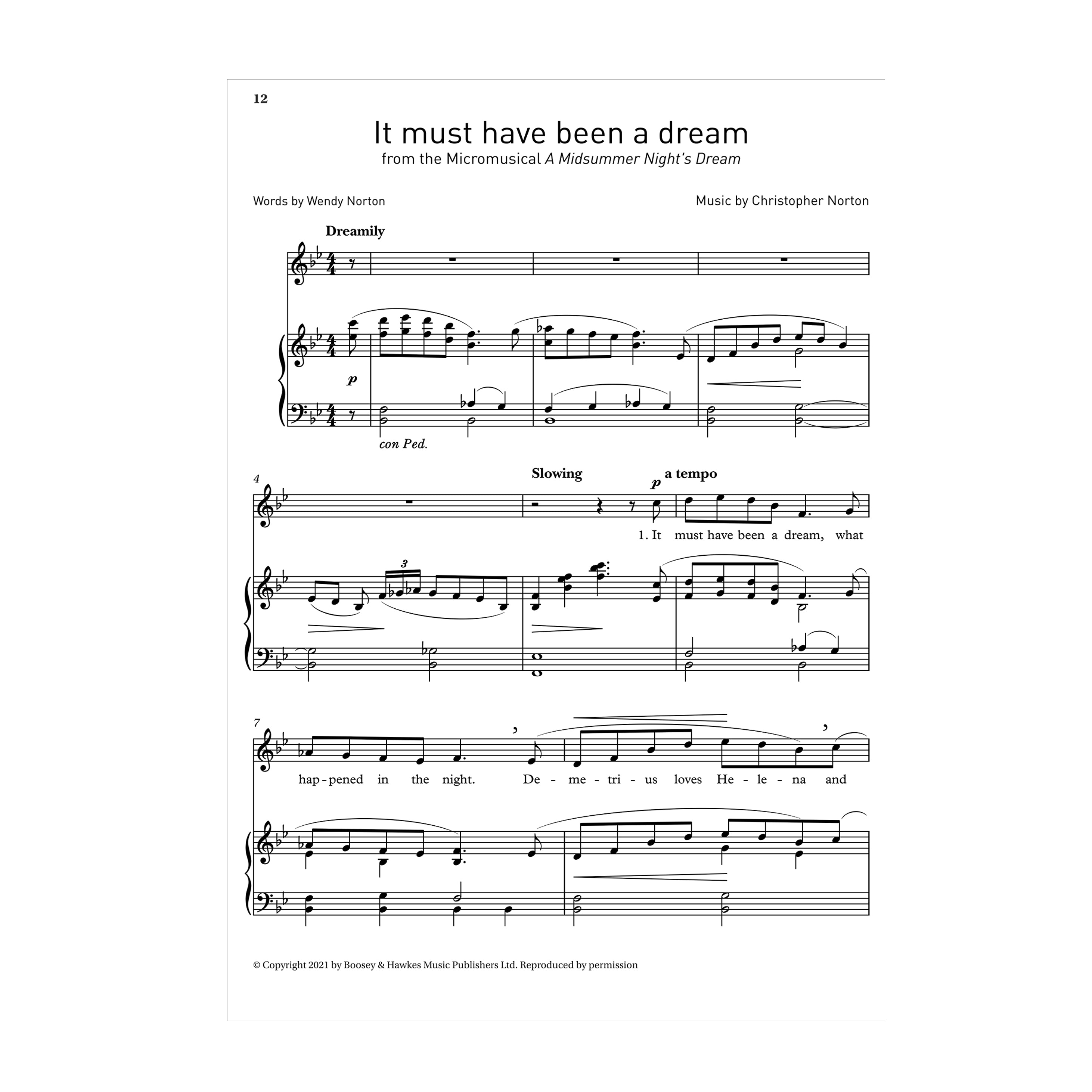 Selected songs from Christopher Norton's Micromusicals Book 4 High Voice