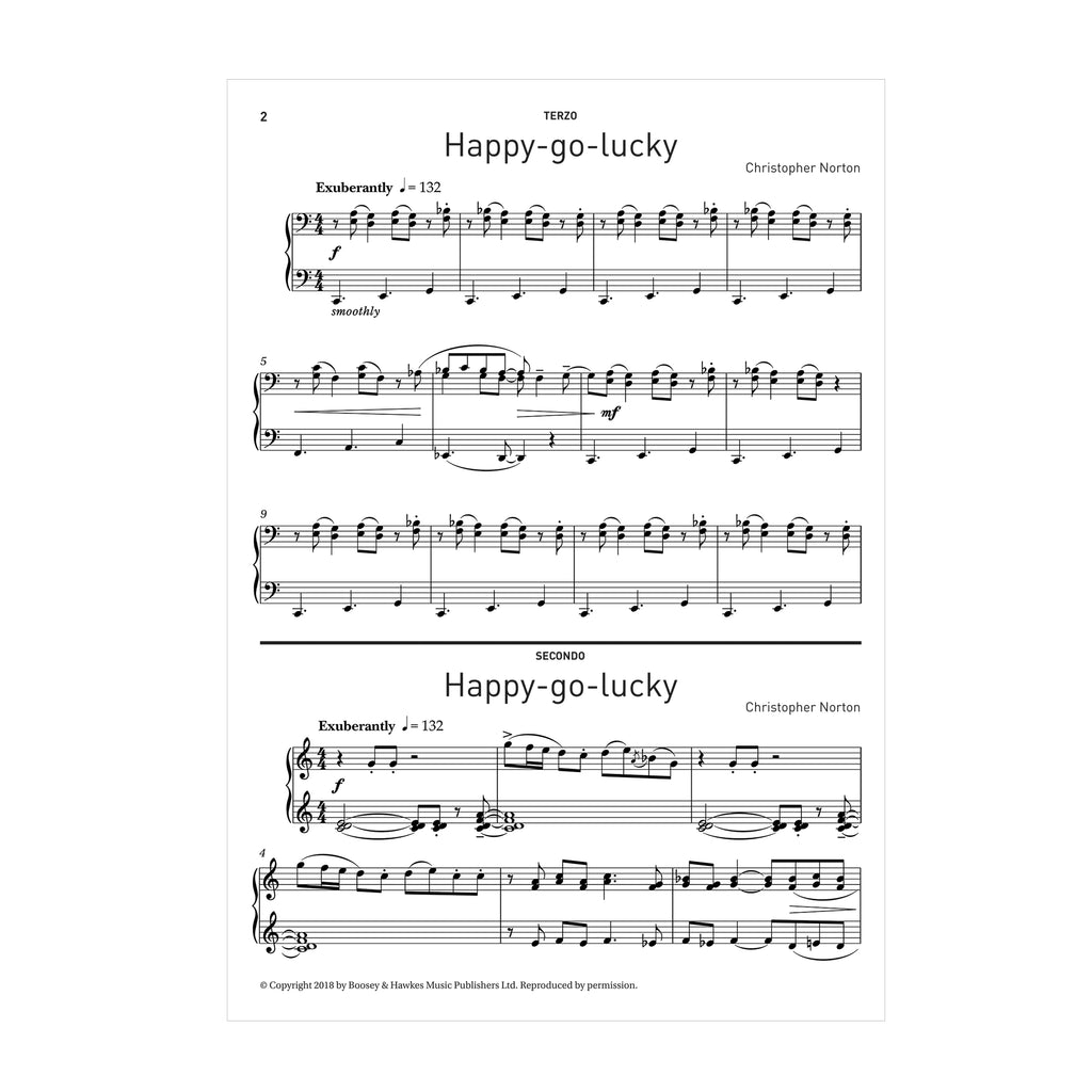 Christopher Norton - Happy-go-lucky for Piano 6 hands