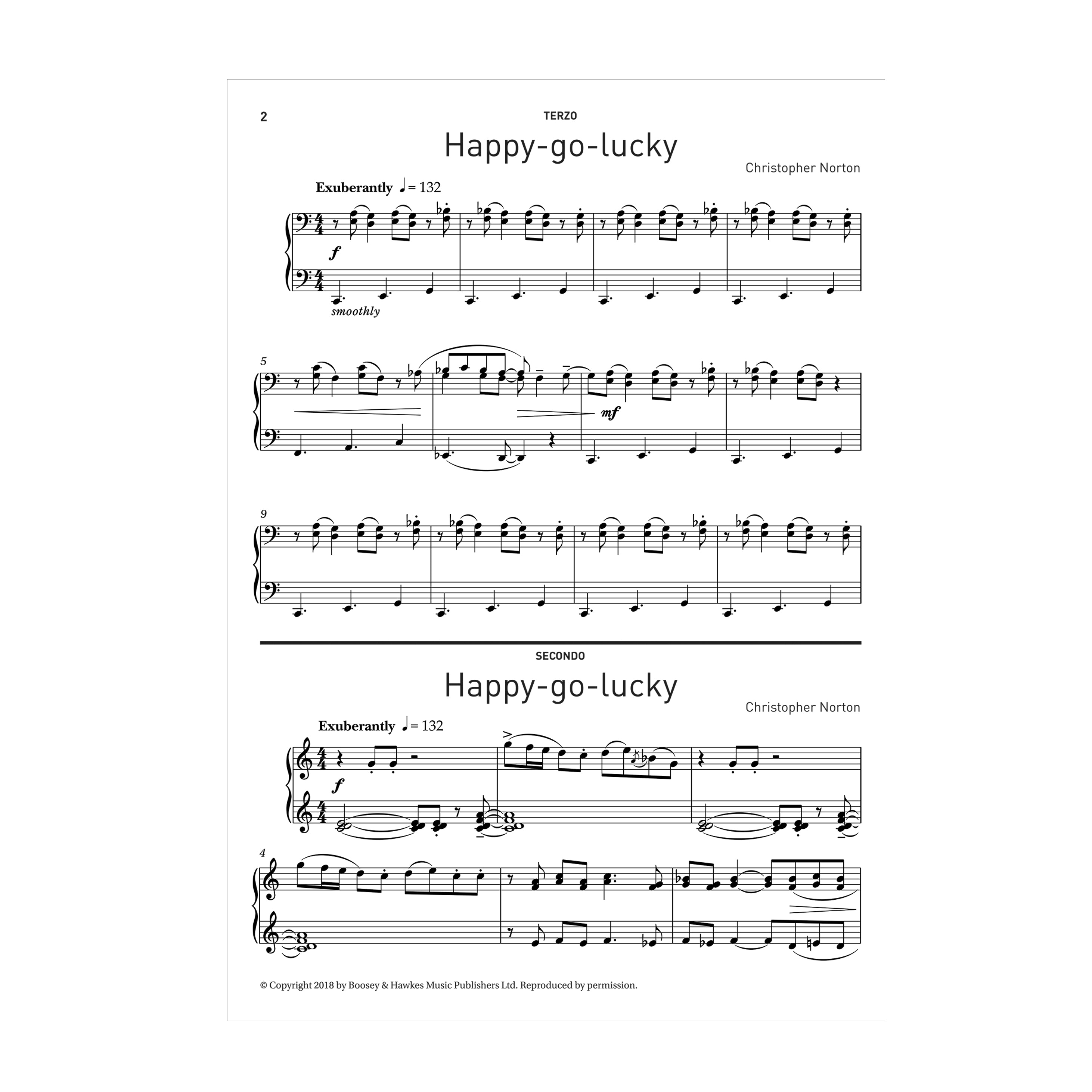 Christopher Norton - Happy-go-lucky for Piano 6 hands
