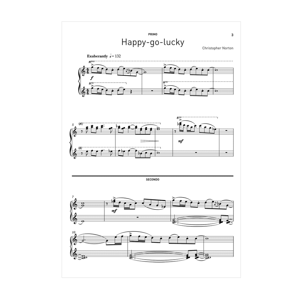 Christopher Norton - Happy-go-lucky for Piano 6 hands