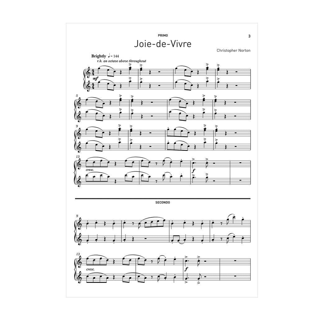 Christopher Norton - Joie-de-Vivre for Piano 6 hands