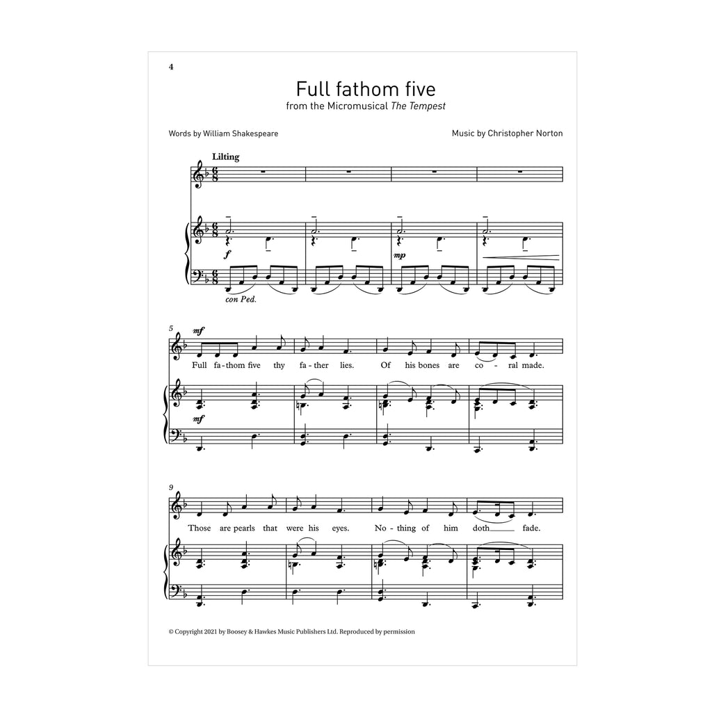 Selected songs from Christopher Norton's Micromusicals Book 4 Low Voice