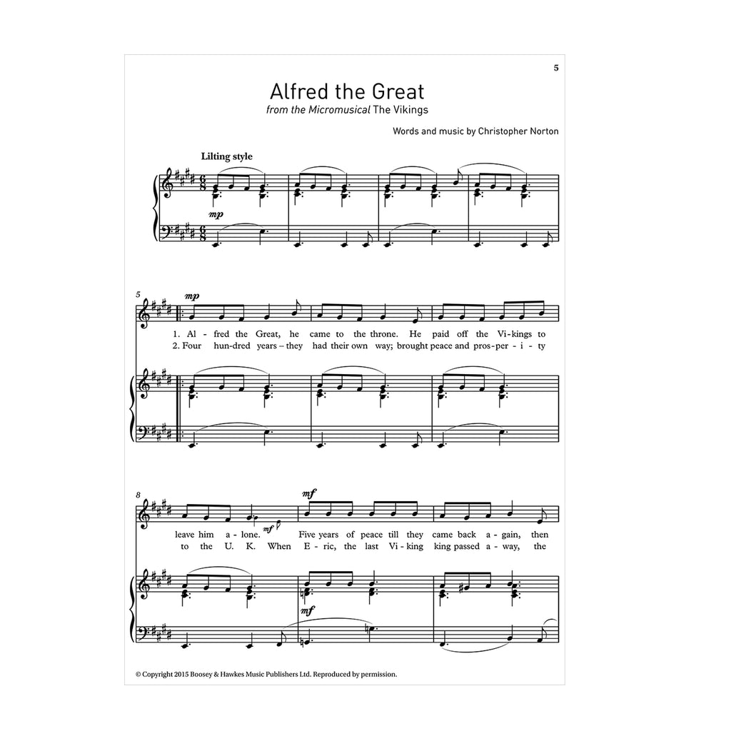 Selected songs from Christopher Norton's Micromusicals Book 1 Low Voice
