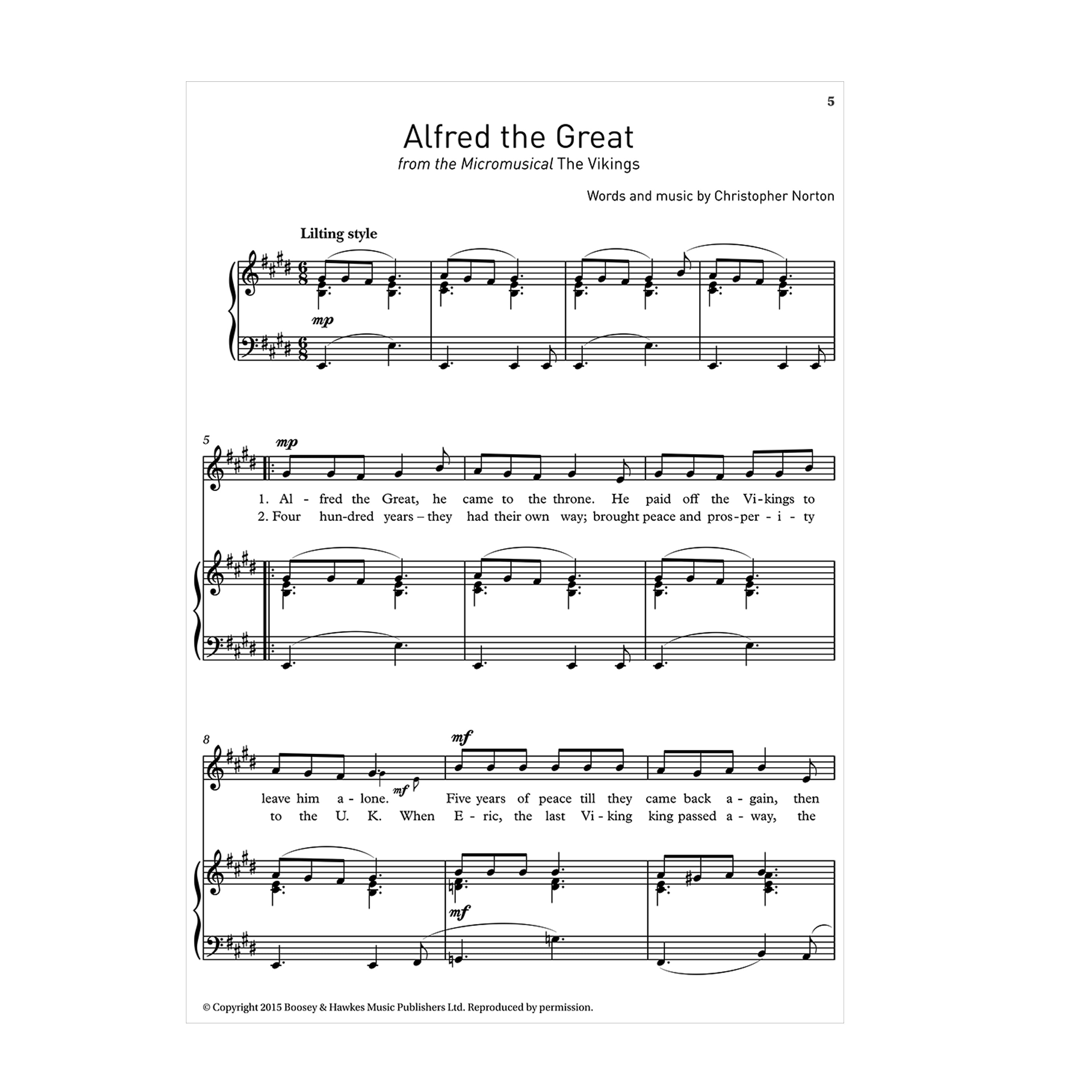 Selected songs from Christopher Norton's Micromusicals Book 1 Low Voice