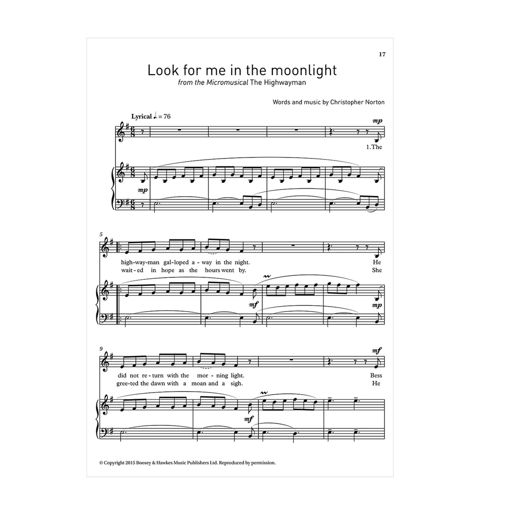 Selected songs from Christopher Norton's Micromusicals Book 3 Low Voice