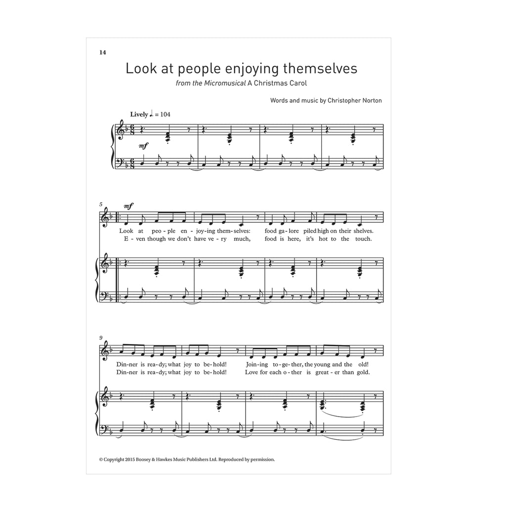 Selected songs from Christopher Norton's Micromusicals Book 2 Low Voice