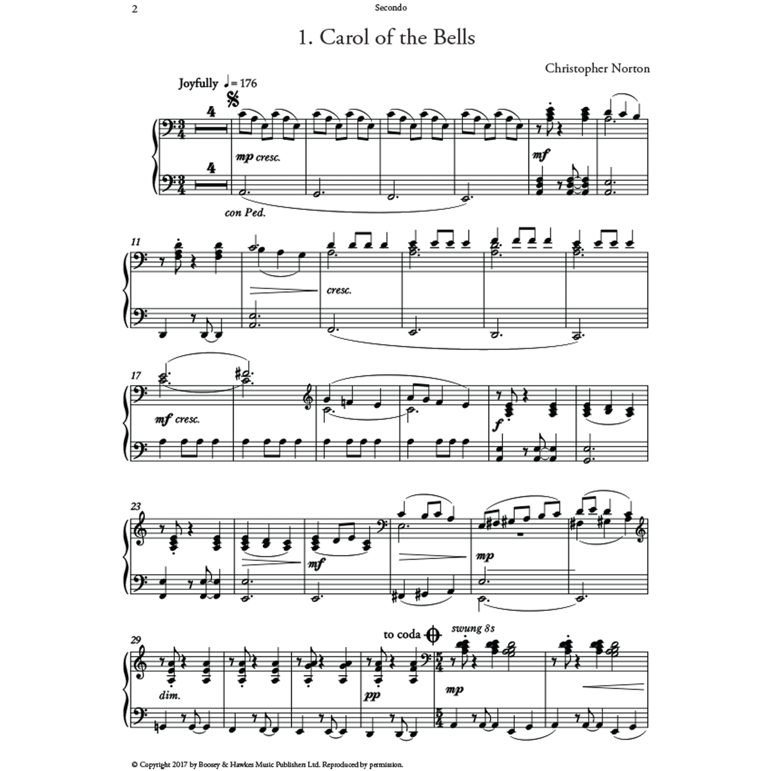 Christopher Norton – A Christmas Suite for piano duet